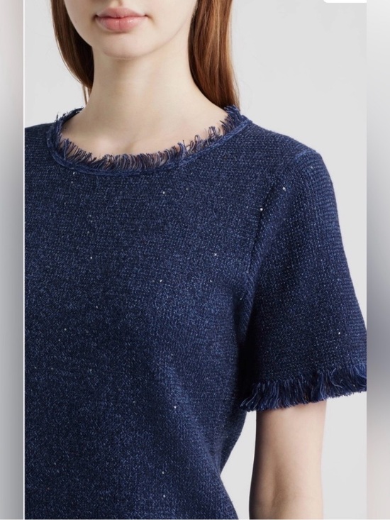 Kobi Halperin Tops - Kate Fringe Short Sleeve Sweater